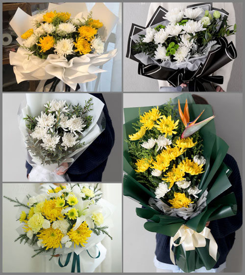 广东肇庆市广宁县排沙镇白事花束代送